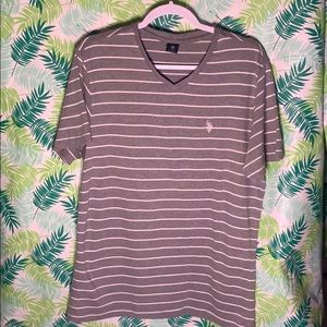 Large V-Neck Short-sleeve Polo